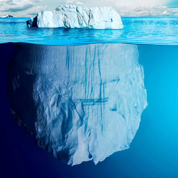 La punta y el iceberg